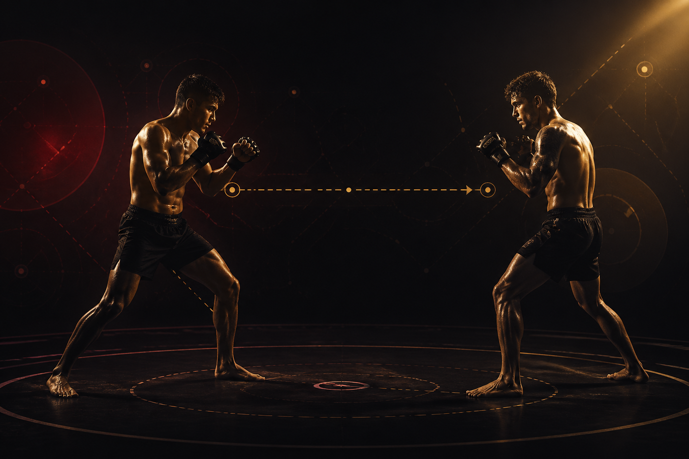 How fighters use distance to create options
