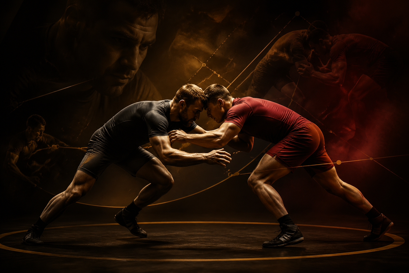 What pressure changes first in wrestling