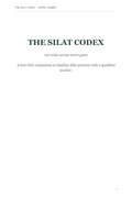 The Silat Codex text-first cover: 100 rules across seven gates