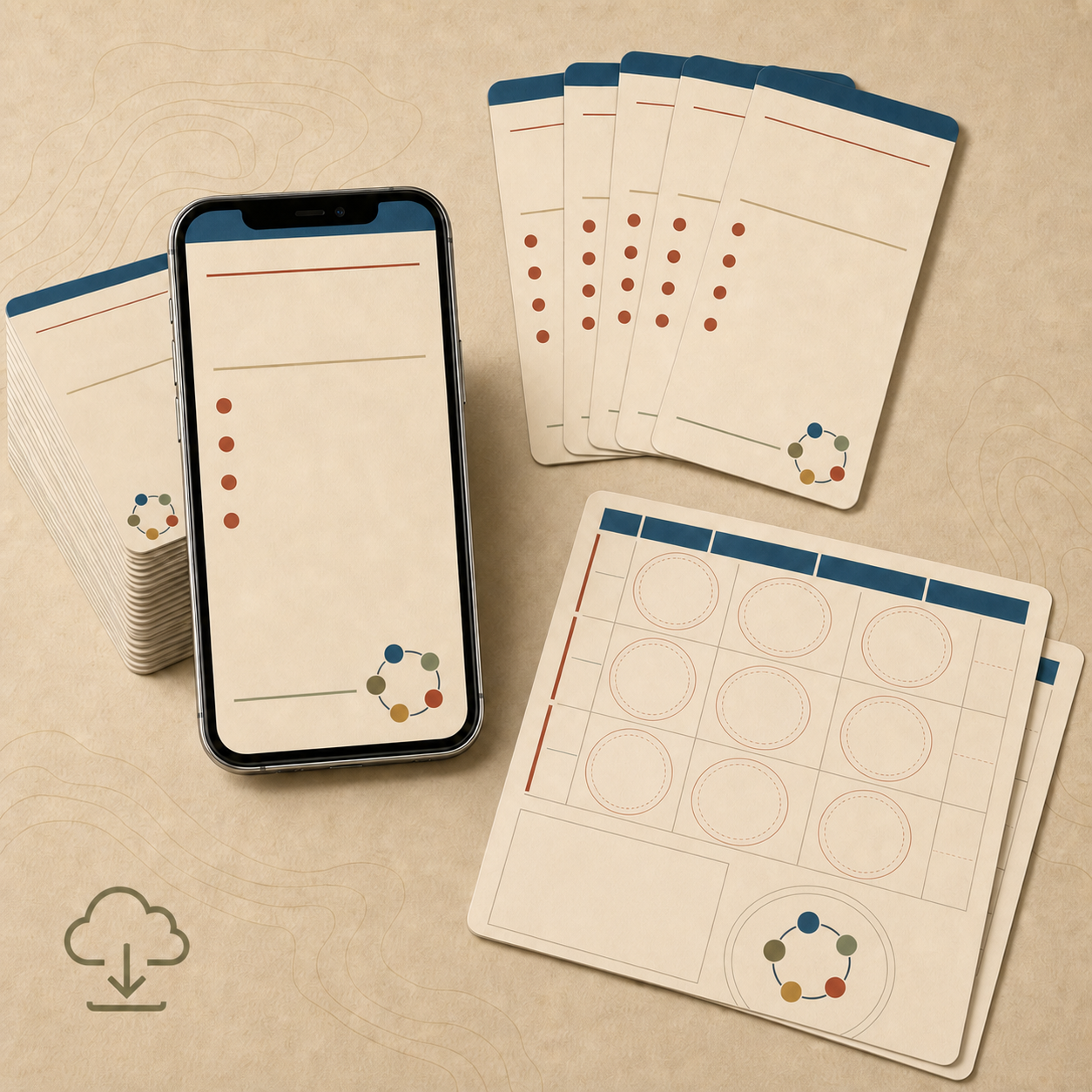 Martial Arts Ecology Field Deck phone cards and print sheets
